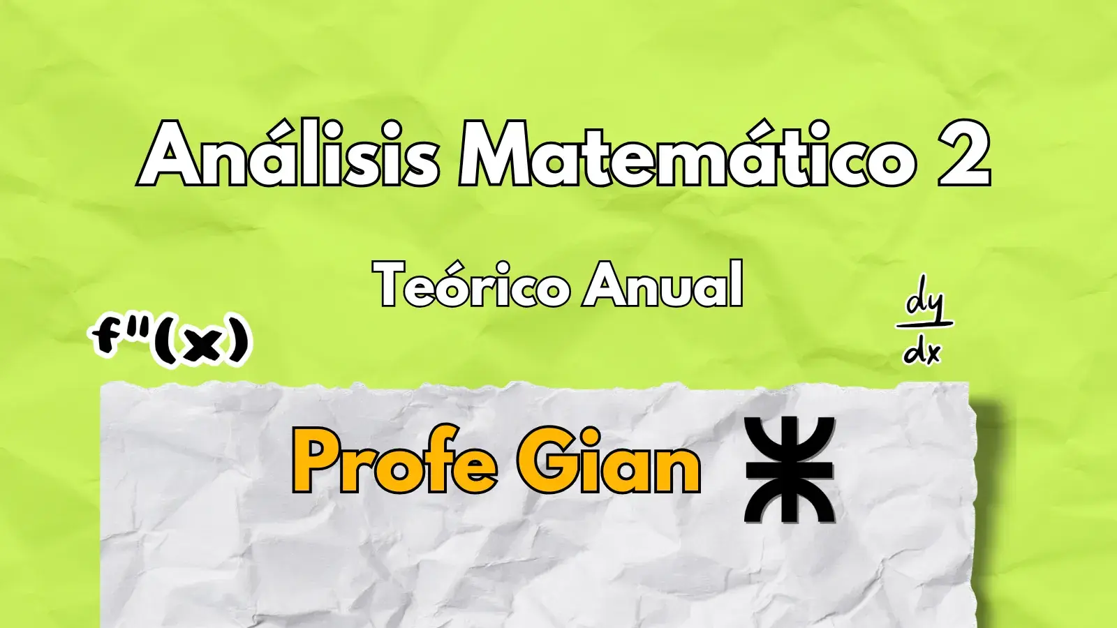 Analisis matemático 2 - Parcial teórico - UTN FRC