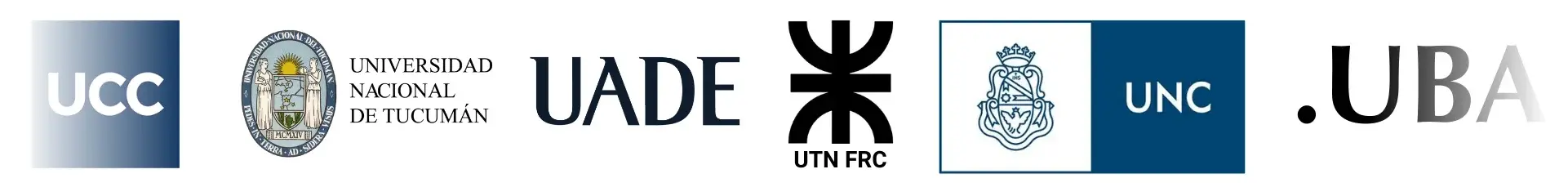 UCC-UNT-UADE-UTN-UNC-UBA