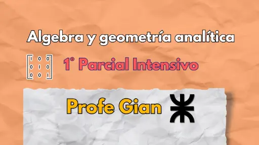 1° Parcial Intensivo Álgebra - Profe Gian