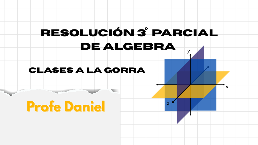3° Parcial de Álgebra a la gorra  - Profe Daniel